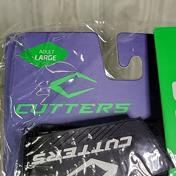 Cutters Football Receiver Black Gloves Exteme Grip Rev Pro 4.0 Adult Large NWT - Picture 4 of 5